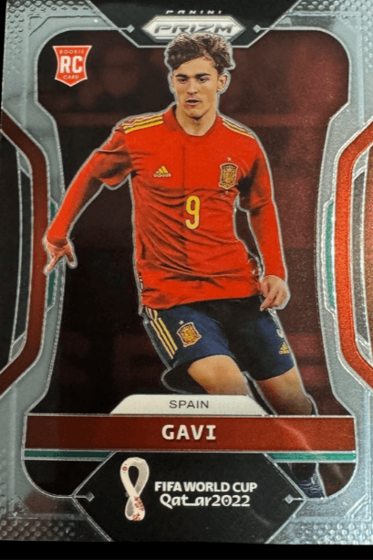 Gavi Rookie Panini Prizm FIFA World Cup Qatar 2022 Card #223 Spain Base