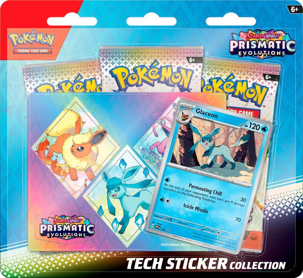 Prismatic Evolutions Tech Sticker Collection - Glaceon