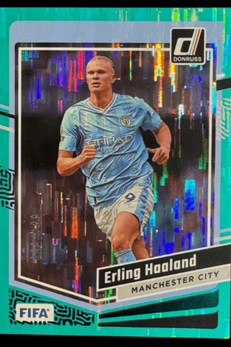 Erling Haaland Numbered 009/199 - 2023-24 Panini Donruss Fifa Parallel Teal