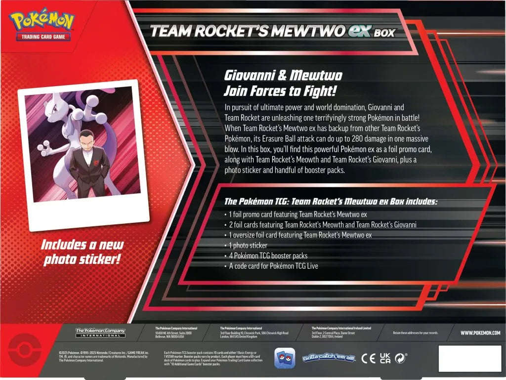Pokémon TCG: Destined Rivals – Team Rocket’s Mewtwo ex Box