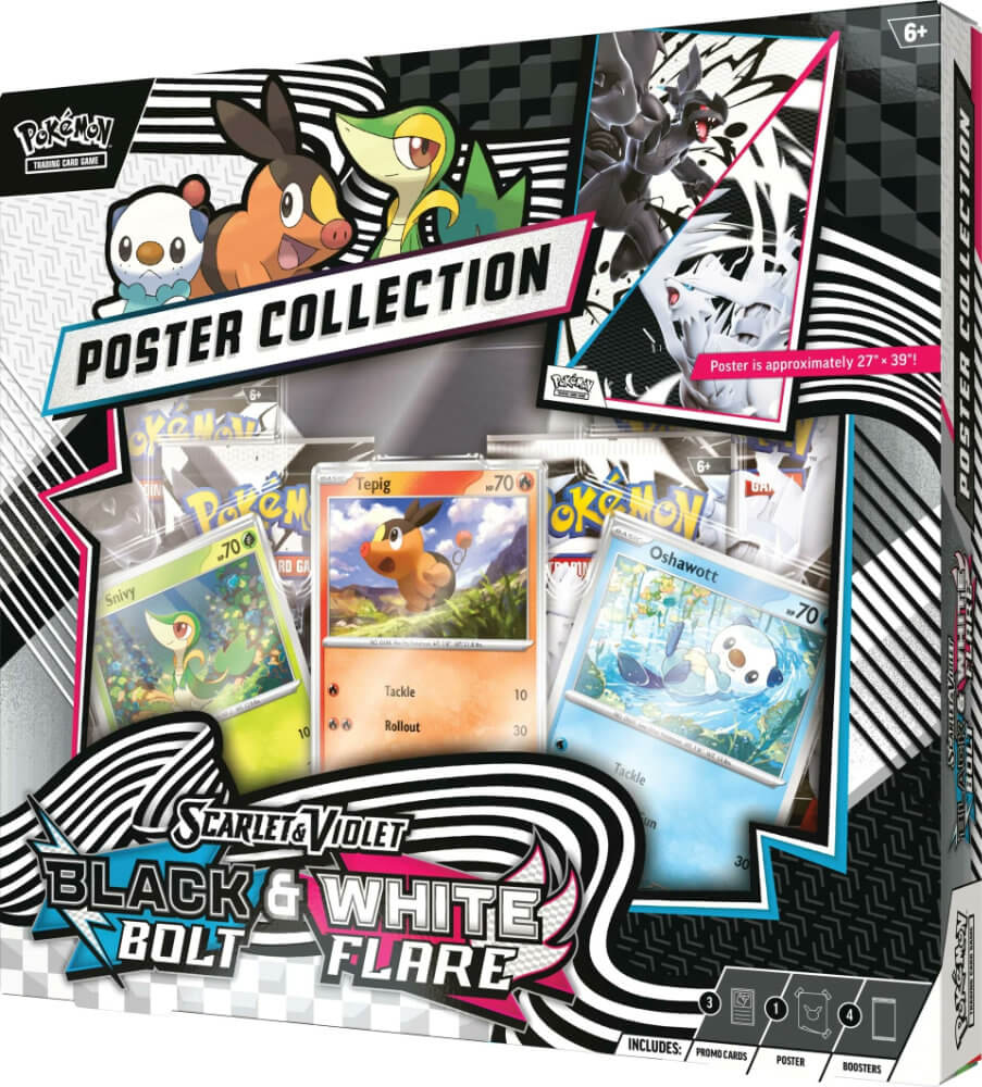 Pokémon TCG: Scarlet & Violet – Black Bolt & White Flare Poster Collection