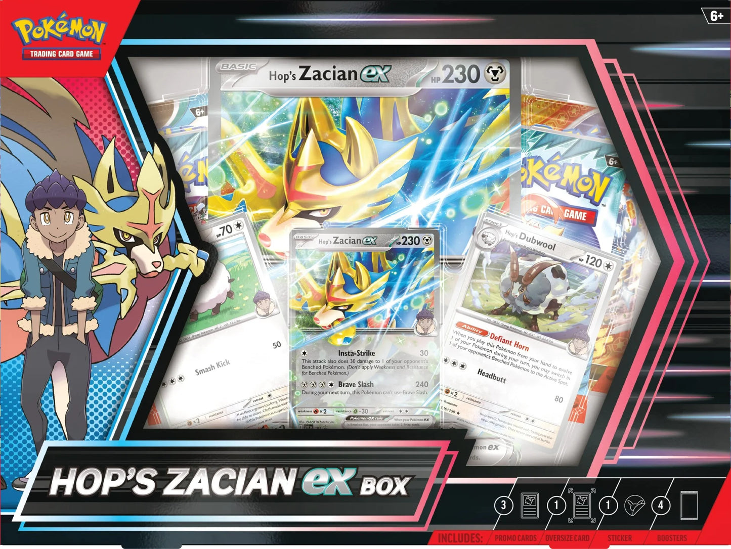 Pokémon Hop's Zacian EX Box - Journey Together TCG