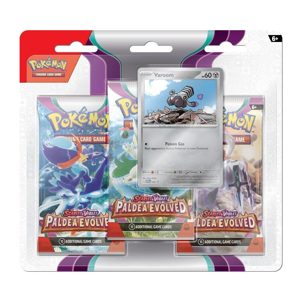 Pokemon: Scarlet & Violet | Paldea Evolved | 3-pack Blister | Varoom