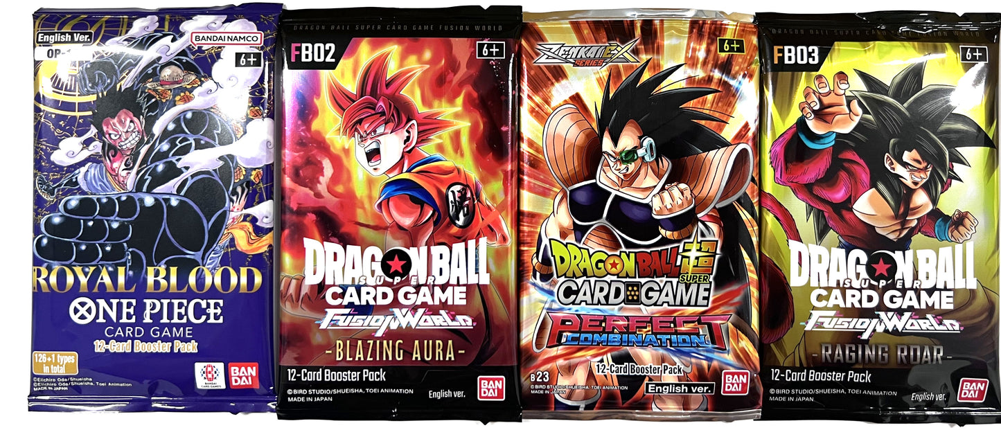 Rip & Ship! OP-09, DBZ Blazing Aura, DBZ Perfect Combinations, DBZ Raging Roar Combo