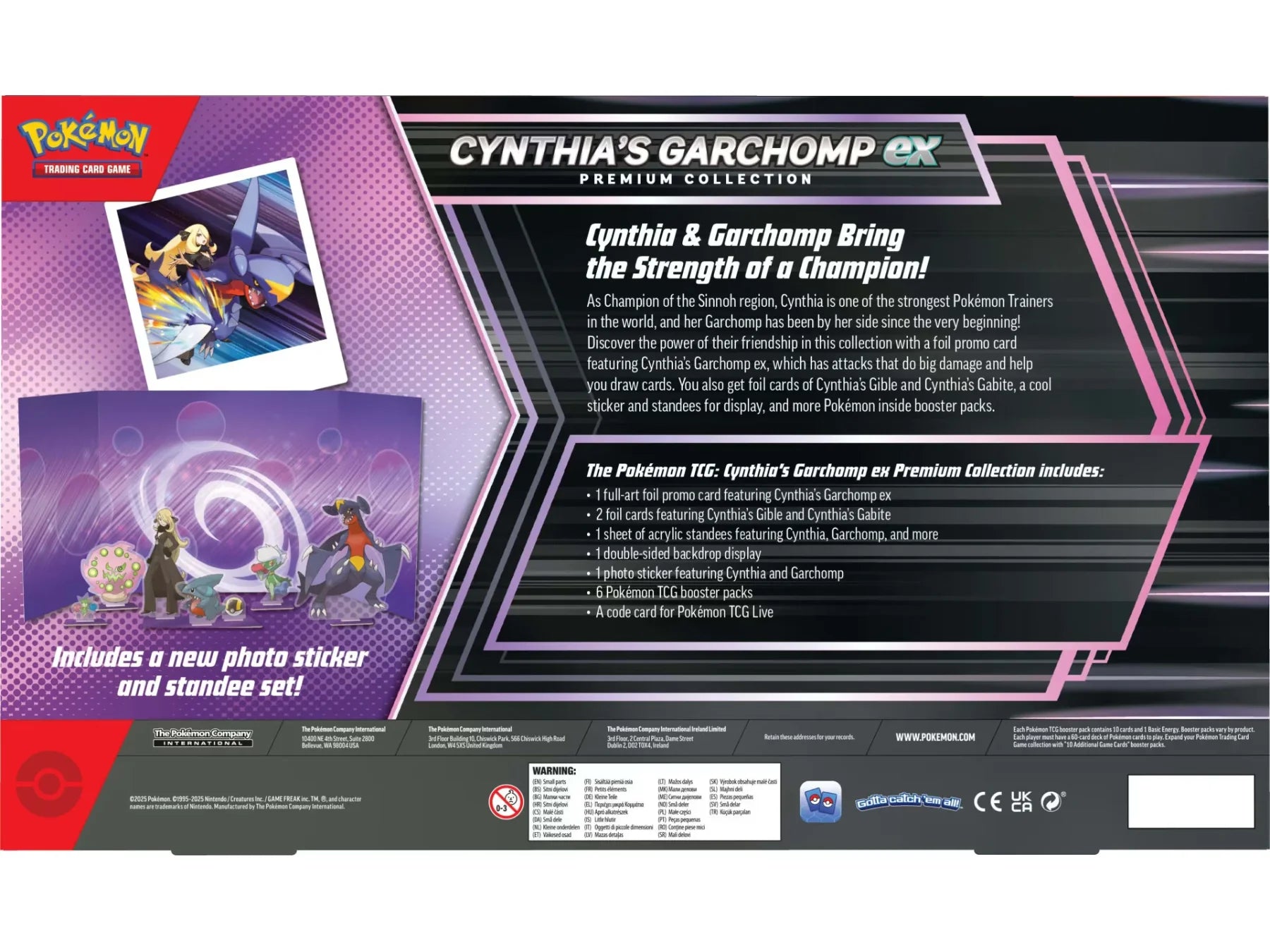 Pokémon TCG: Cynthia’s Garchomp ex Premium Collection