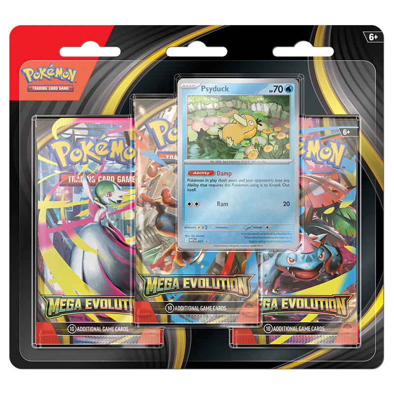 Pokémon TCG: Mega Evolution 3 Pack Blister [Psyduck]