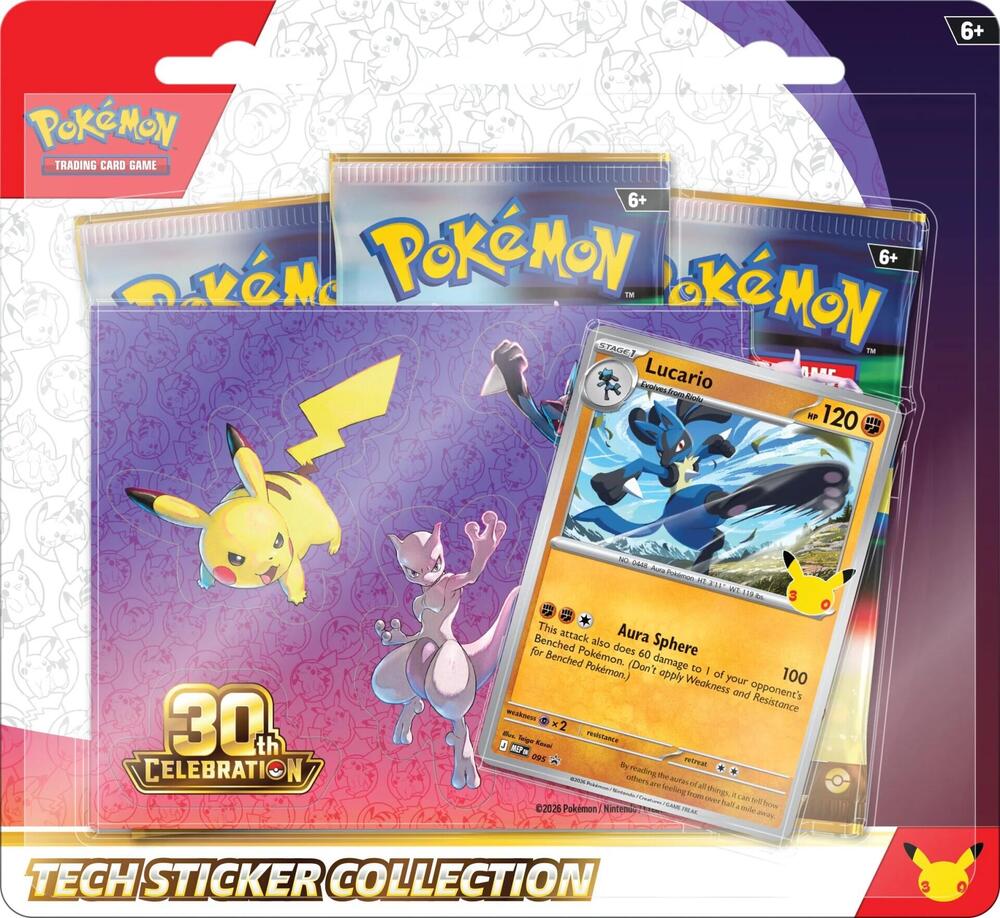 Pokémon TCG: 30th Celebration Tech Sticker Collection - Lucario