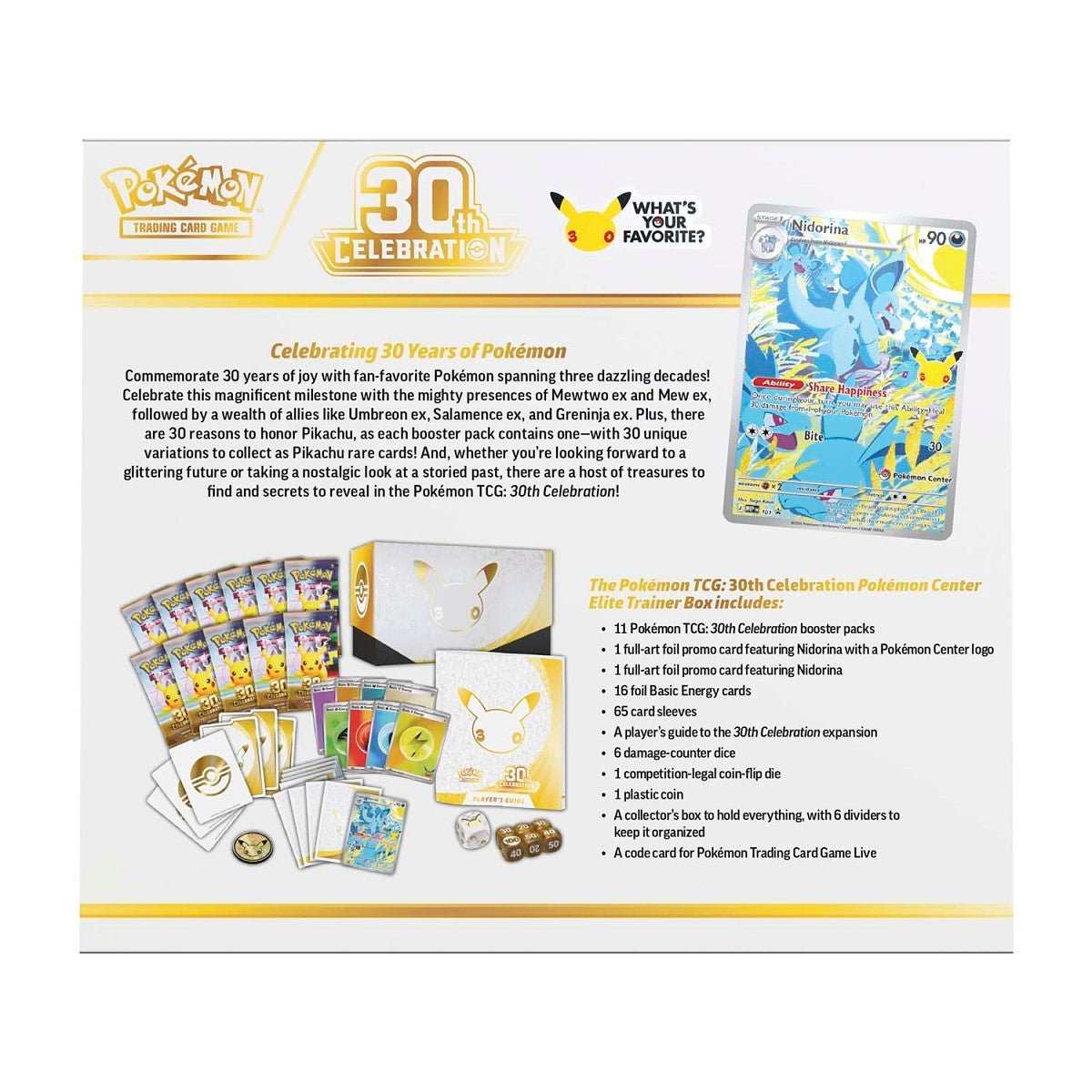 Pokémon TCG: 30th Celebration Elite Trainer Box