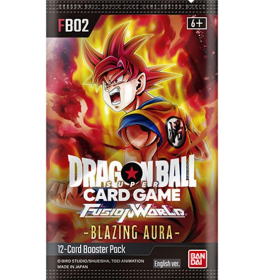 Rip & Ship! Dragon Ball Blazing Aura Fusion World 02 [FB02] Booster Pack