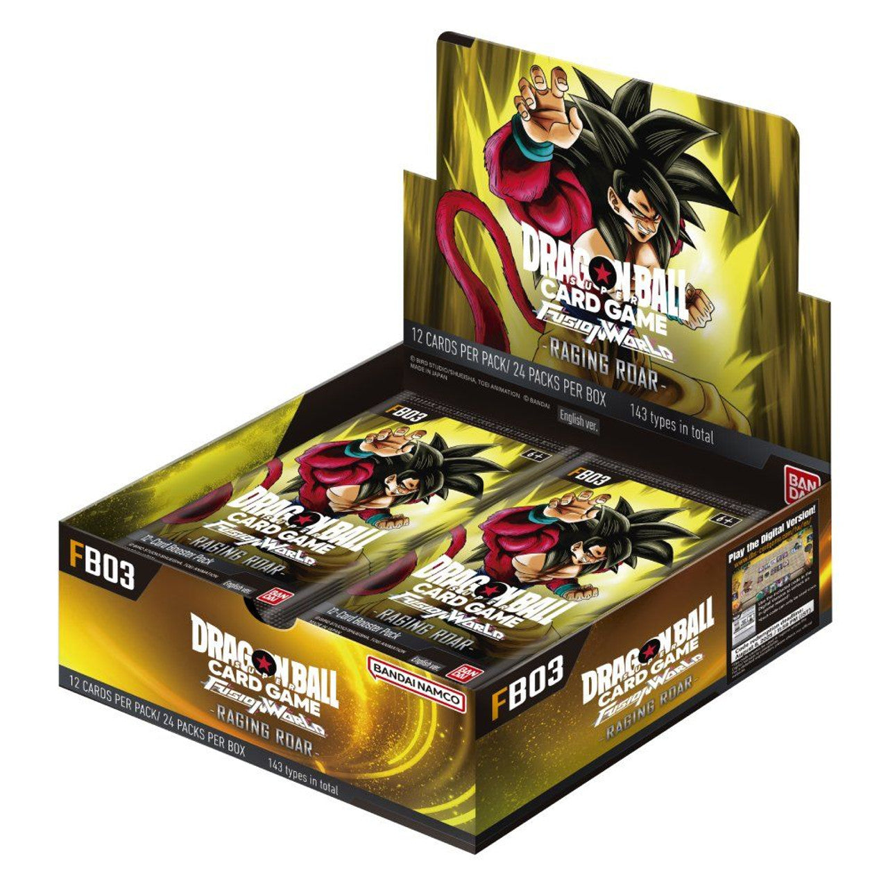 Rip & Ship! Dragon Ball Raging Roar Fusion World 03 [FB03] Booster Pack