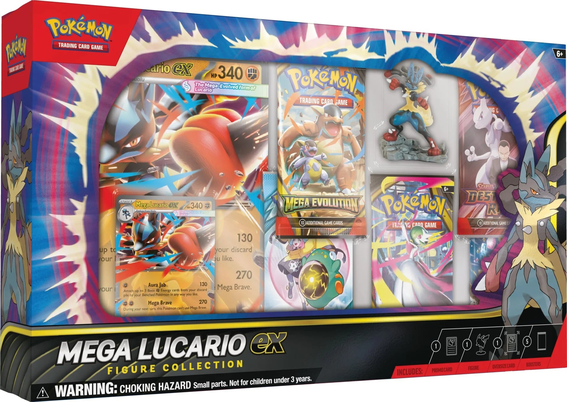 Pokémon TCG: Mega Lucario EX Figure Collection