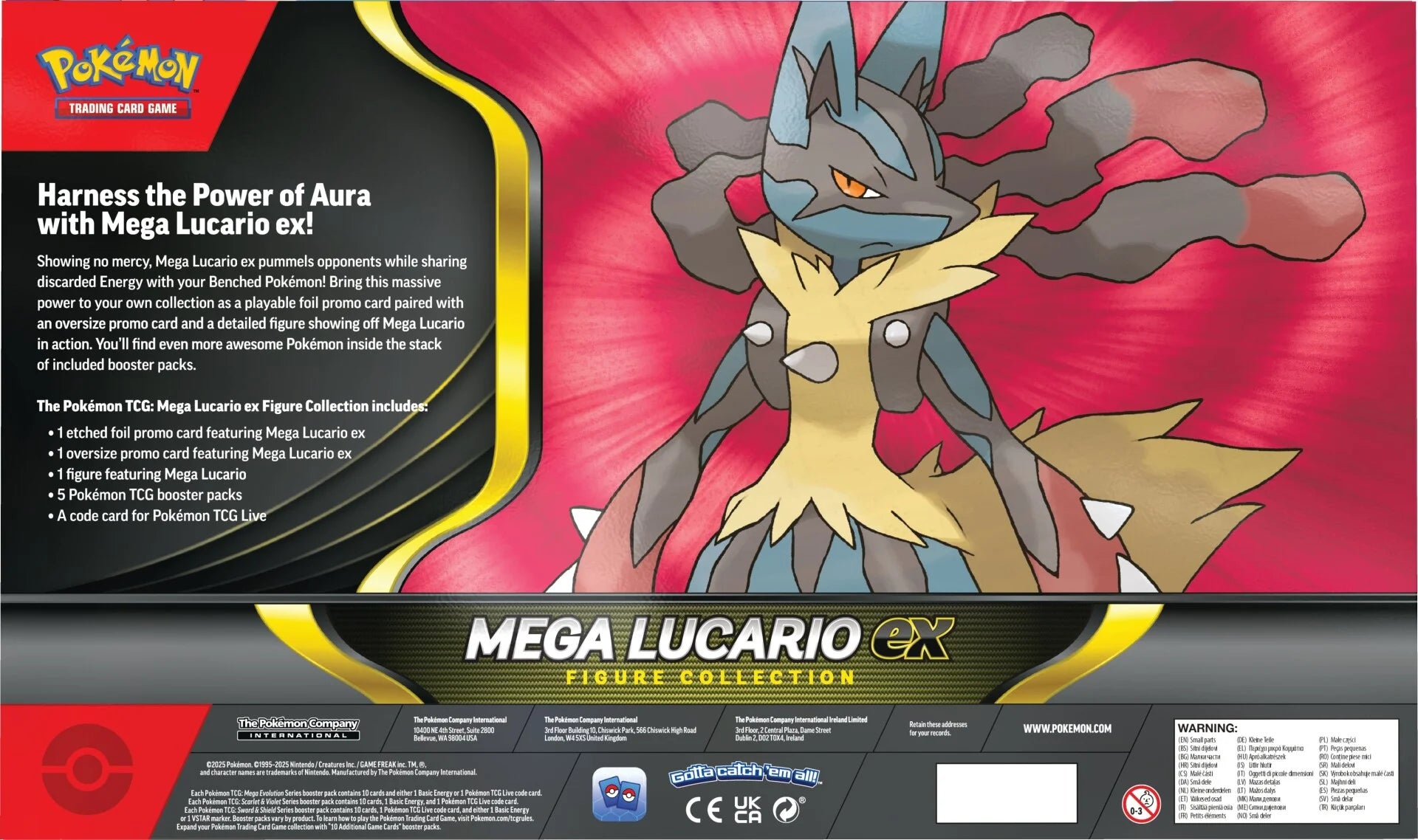 Pokémon TCG: Mega Lucario EX Figure Collection
